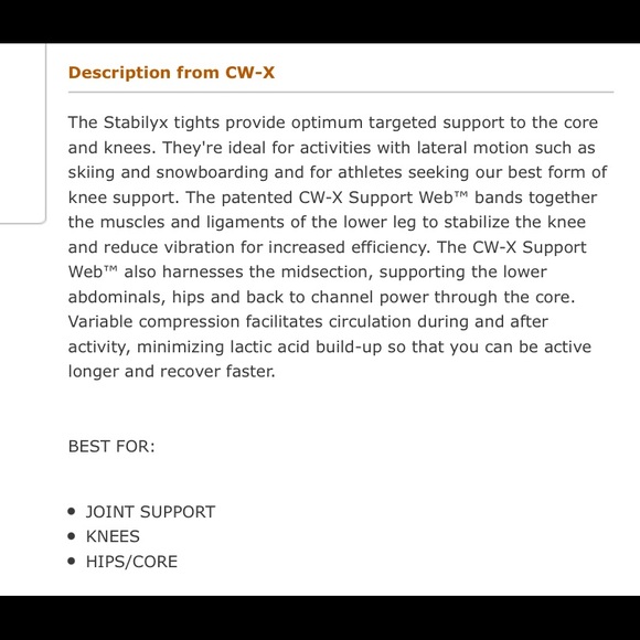 CW-X Compression Capris - Picture 9 of 10